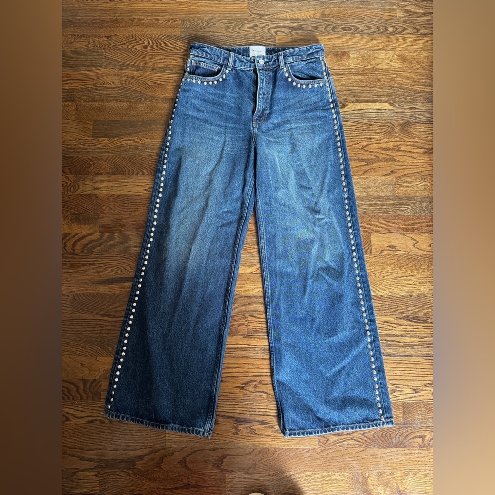 Reformation Cary Jeans with Studded Detail